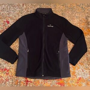 Flemings Restaurant Employee Uniform. Full Zip Long sleeve Sweater Jacket. Large